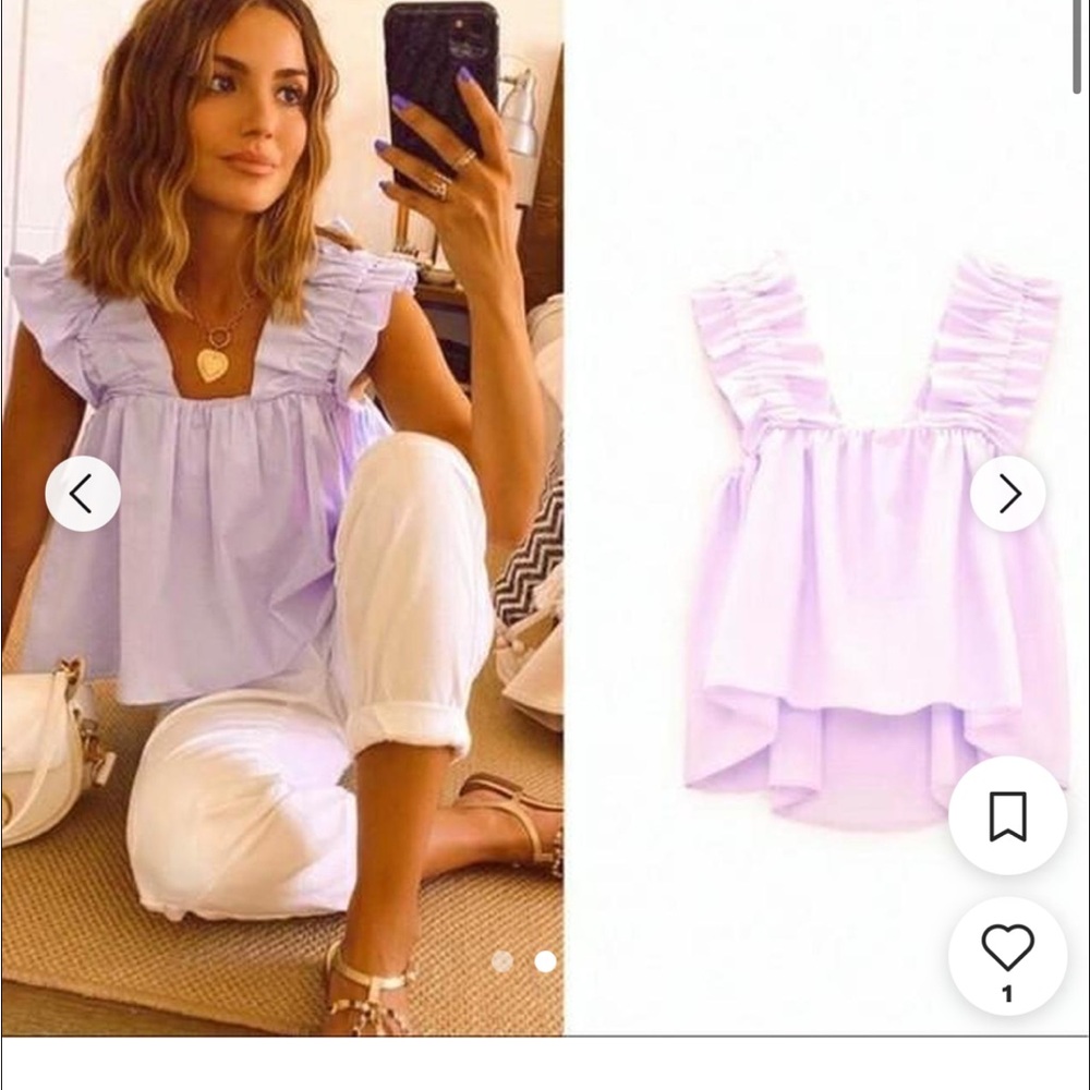 Zara Babydoll Top‎ - Picture 2 of 7